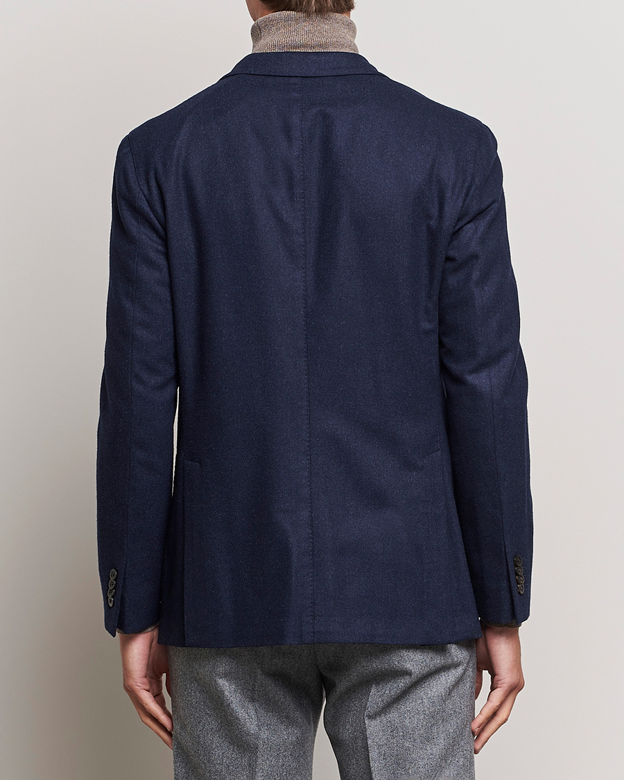 Mies | Pikkutakit | Boglioli | K Jacket Washed Flannel Blazer Navy