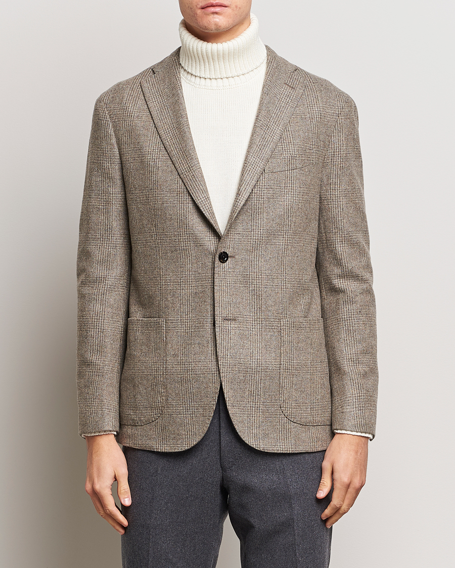 Mies | Pikkutakit | Boglioli | K Jacket Prince Of Wales Check Blazer Light Beige