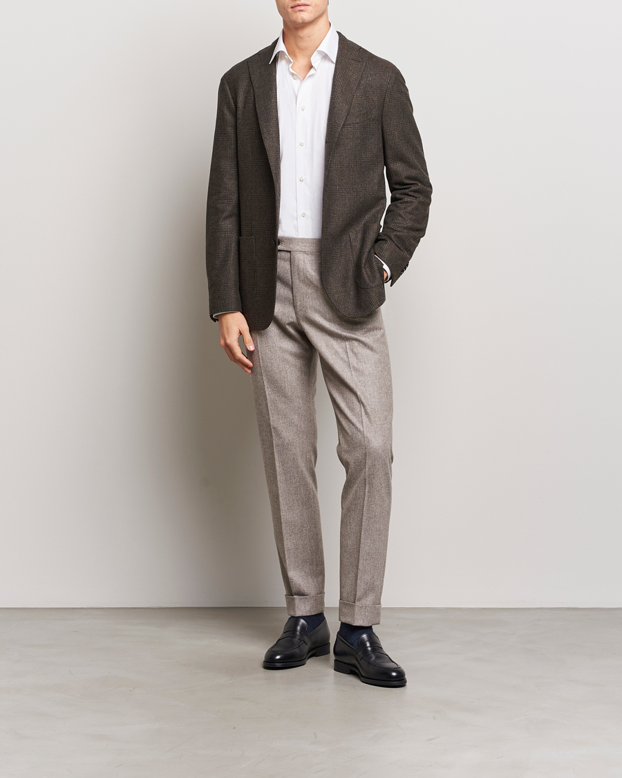 Mies | Pikkutakit | Boglioli | K Jacket Prince Of Wales Blazer Dark Brown