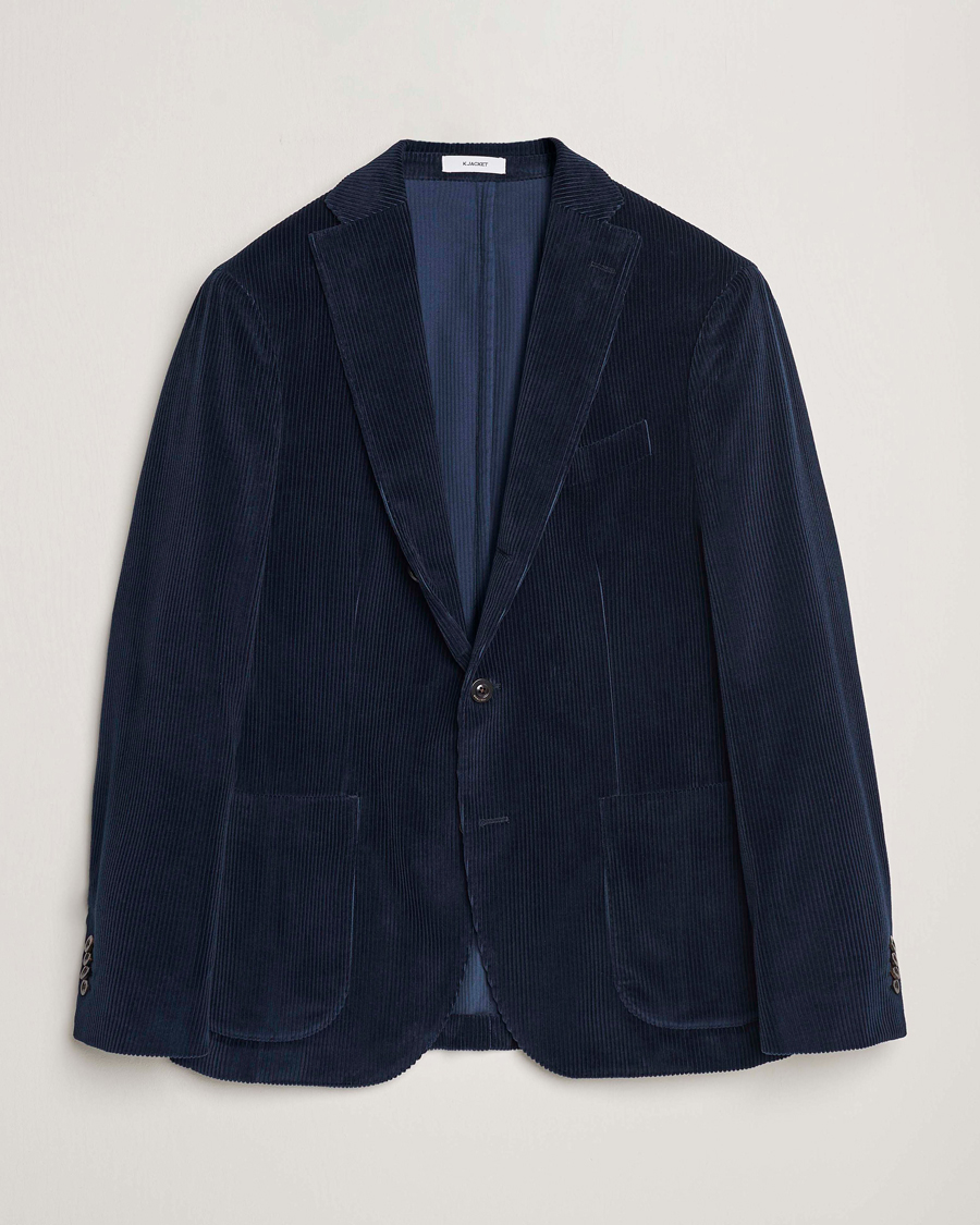 Mies | Pikkutakit | Boglioli | K Jacket Corduroy Blazer Navy