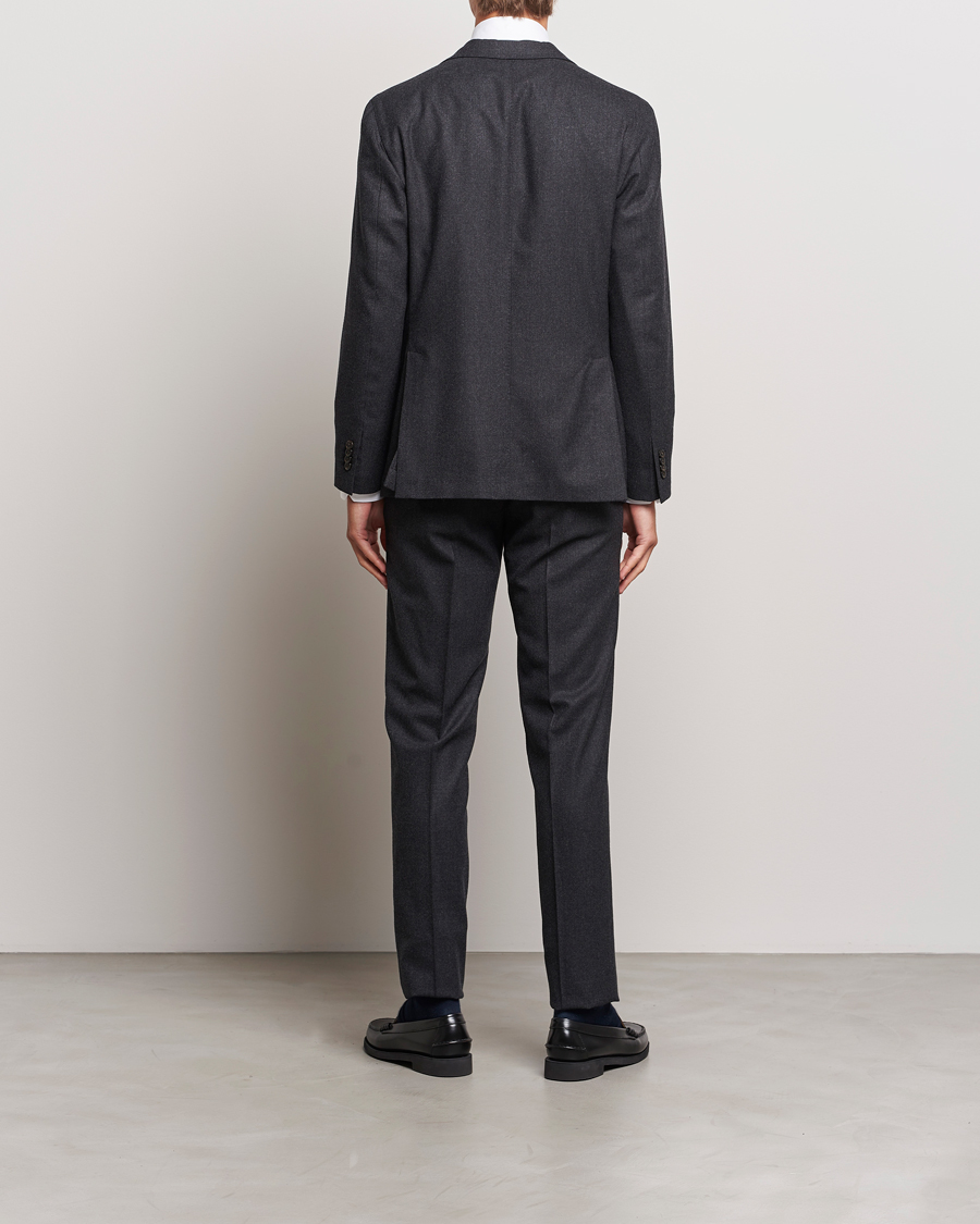 Mies | Boglioli | Boglioli | K Jacket Light Flannel Suit Dark Grey