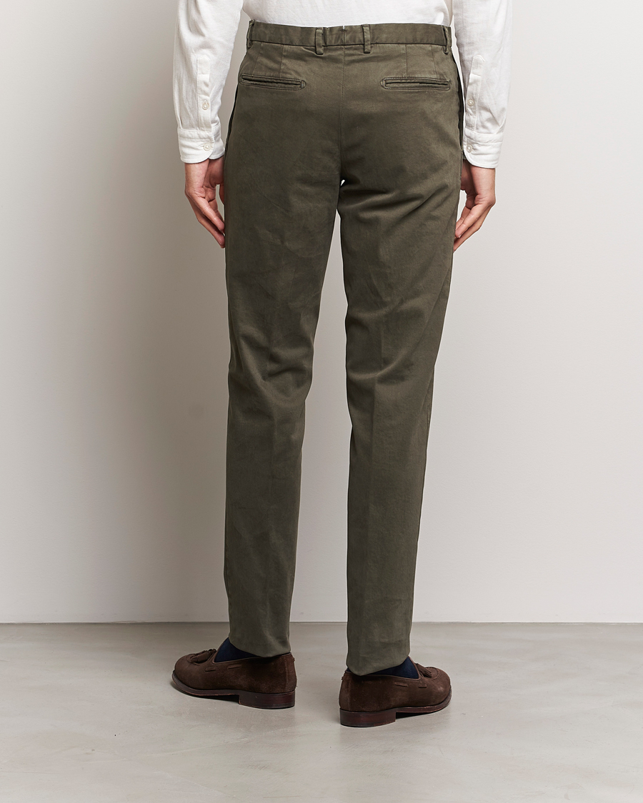 Mies | Housut | Boglioli | Cotton Twill Trousers Brown