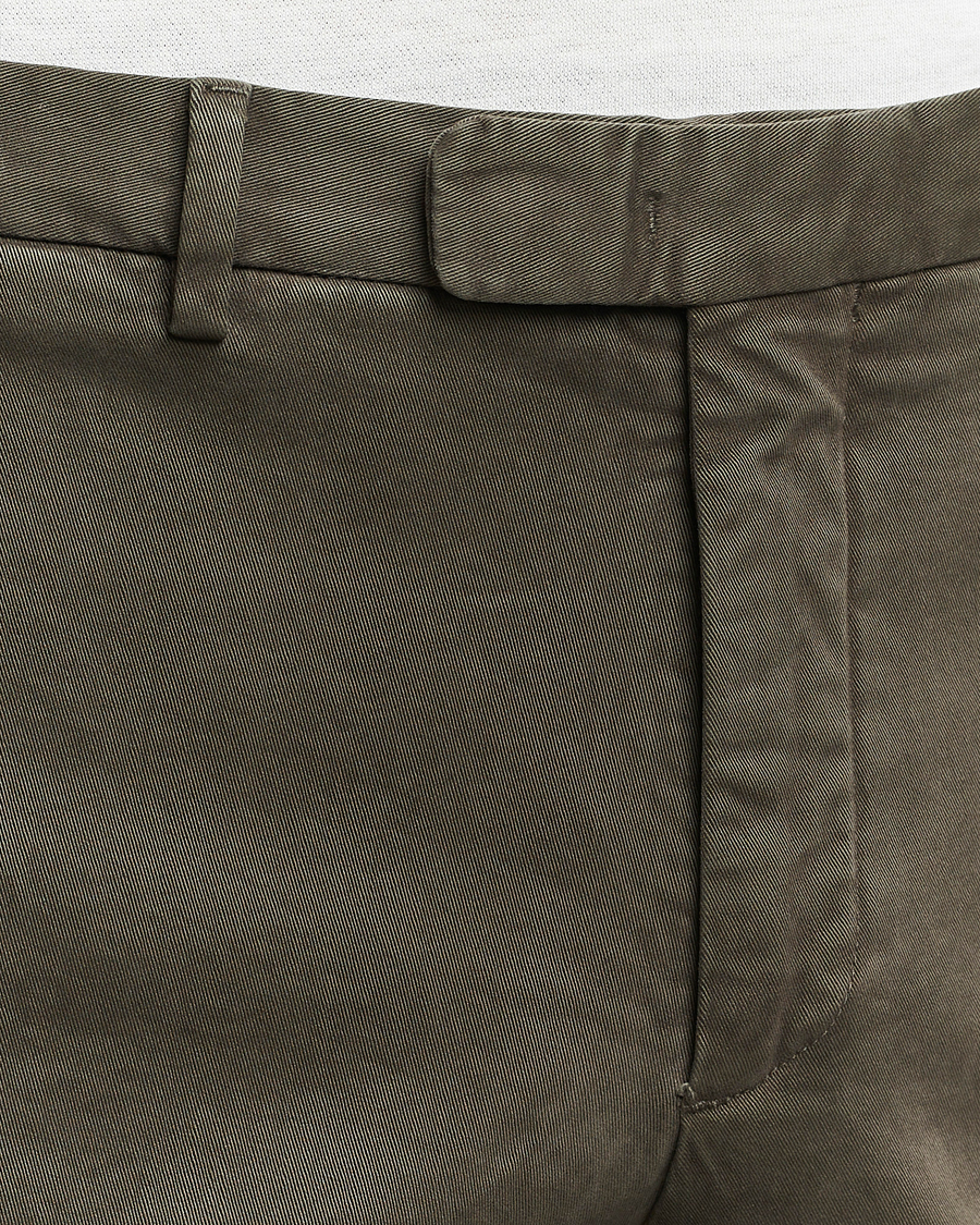 Mies | Housut | Boglioli | Cotton Twill Trousers Brown