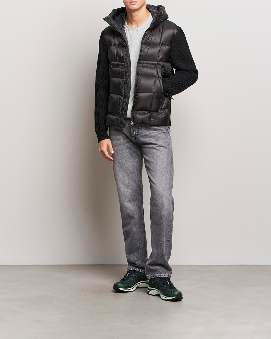 Mies | Takit | C.P. Company | Merino Wool Padded Hybrid Hood Jacket Black
