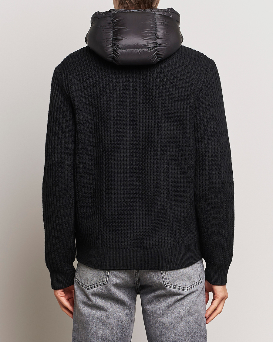 Mies | Takit | C.P. Company | Merino Wool Padded Hybrid Hood Jacket Black