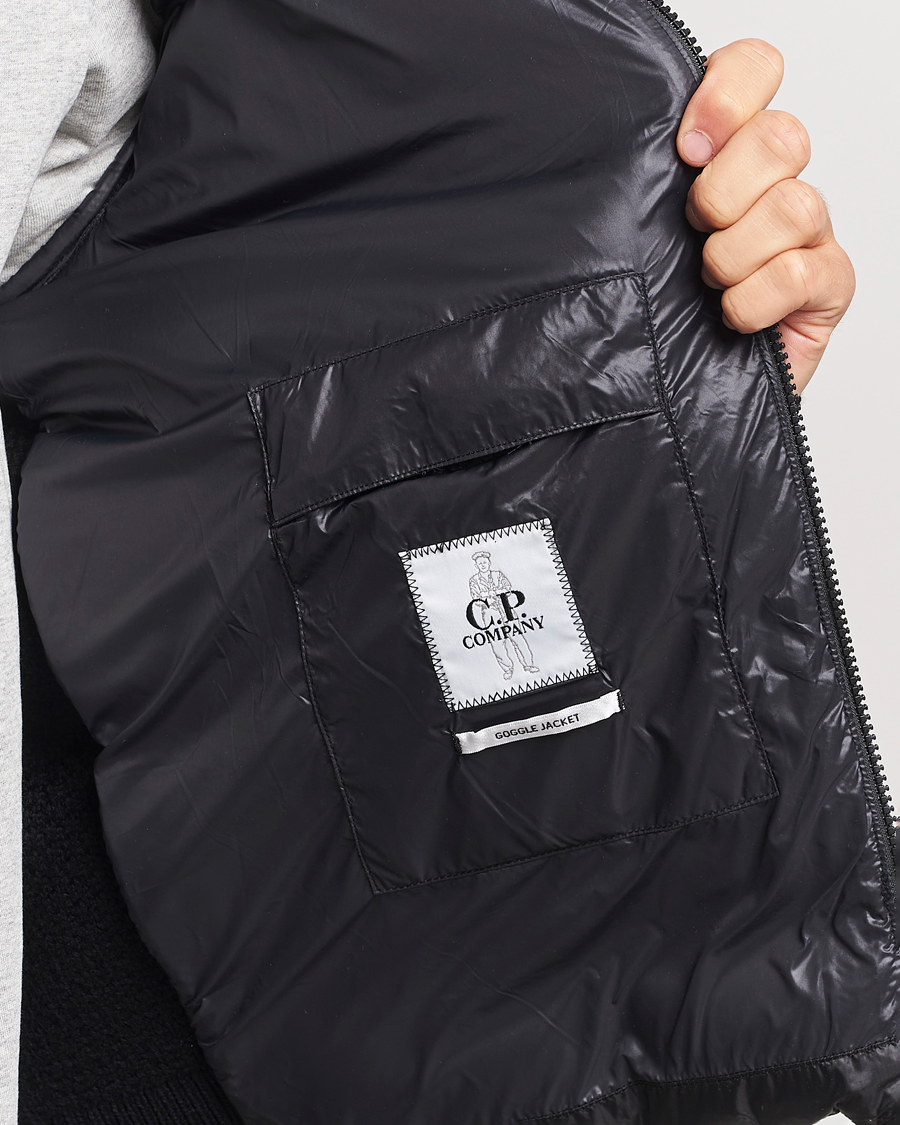 Mies | Takit | C.P. Company | Merino Wool Padded Hybrid Hood Jacket Black