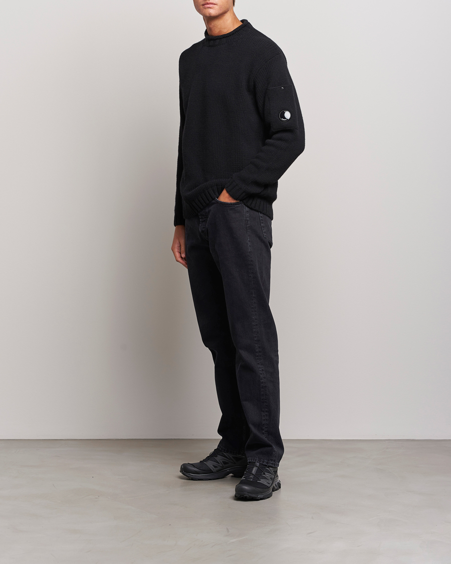 Mies | Puserot | C.P. Company | Knitted Lambswool Turtleneck Black