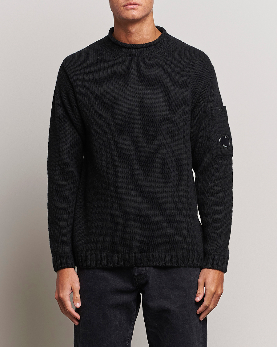 Mies | C.P. Company | C.P. Company | Knitted Lambswool Turtleneck Black