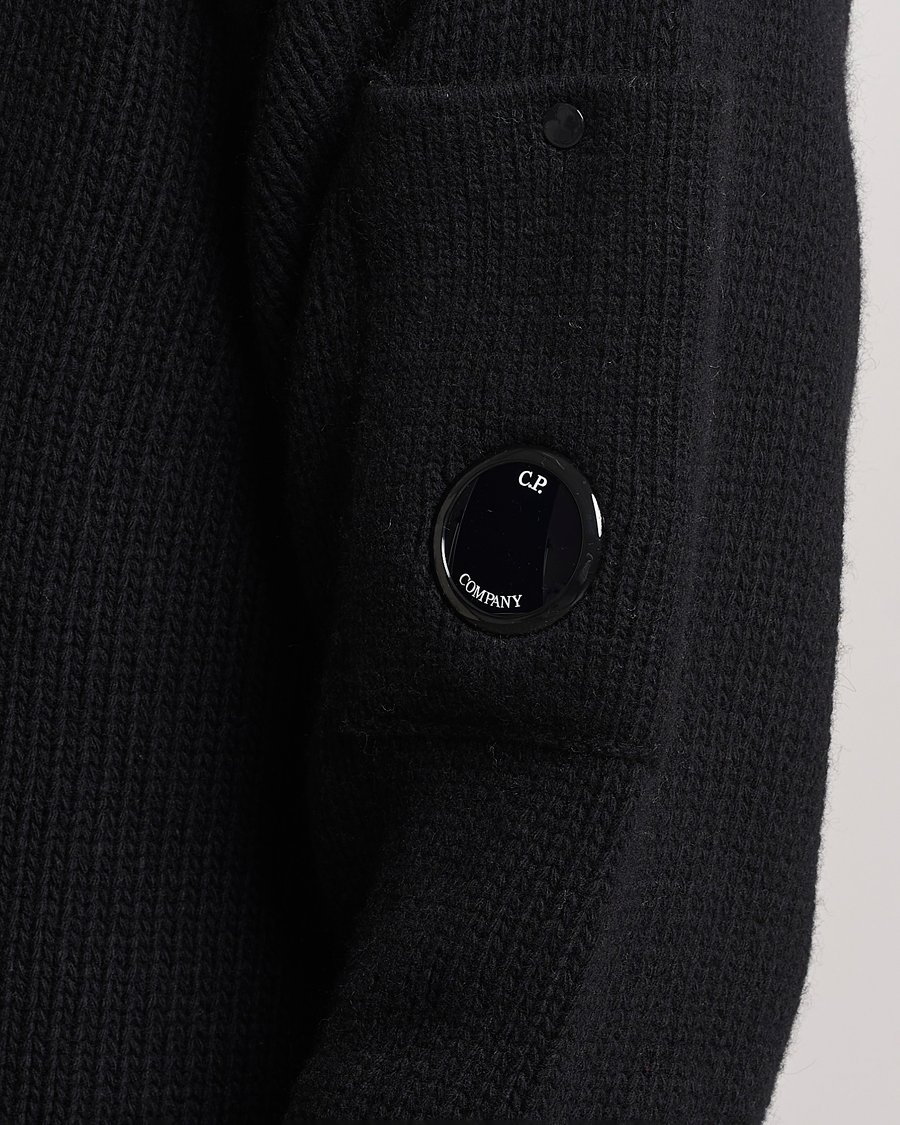 Mies | Puserot | C.P. Company | Knitted Lambswool Turtleneck Black