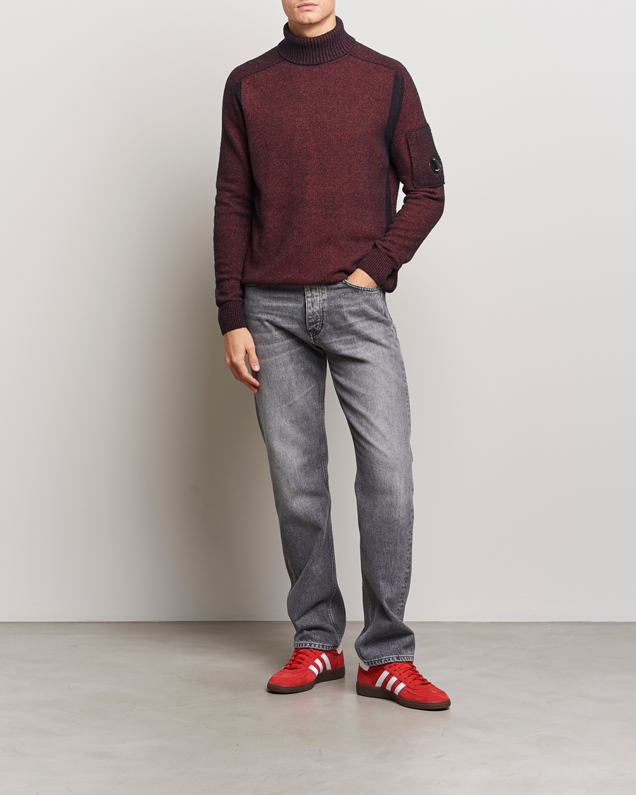 Mies | Puserot | C.P. Company | Fleece Knit Rollneck Red