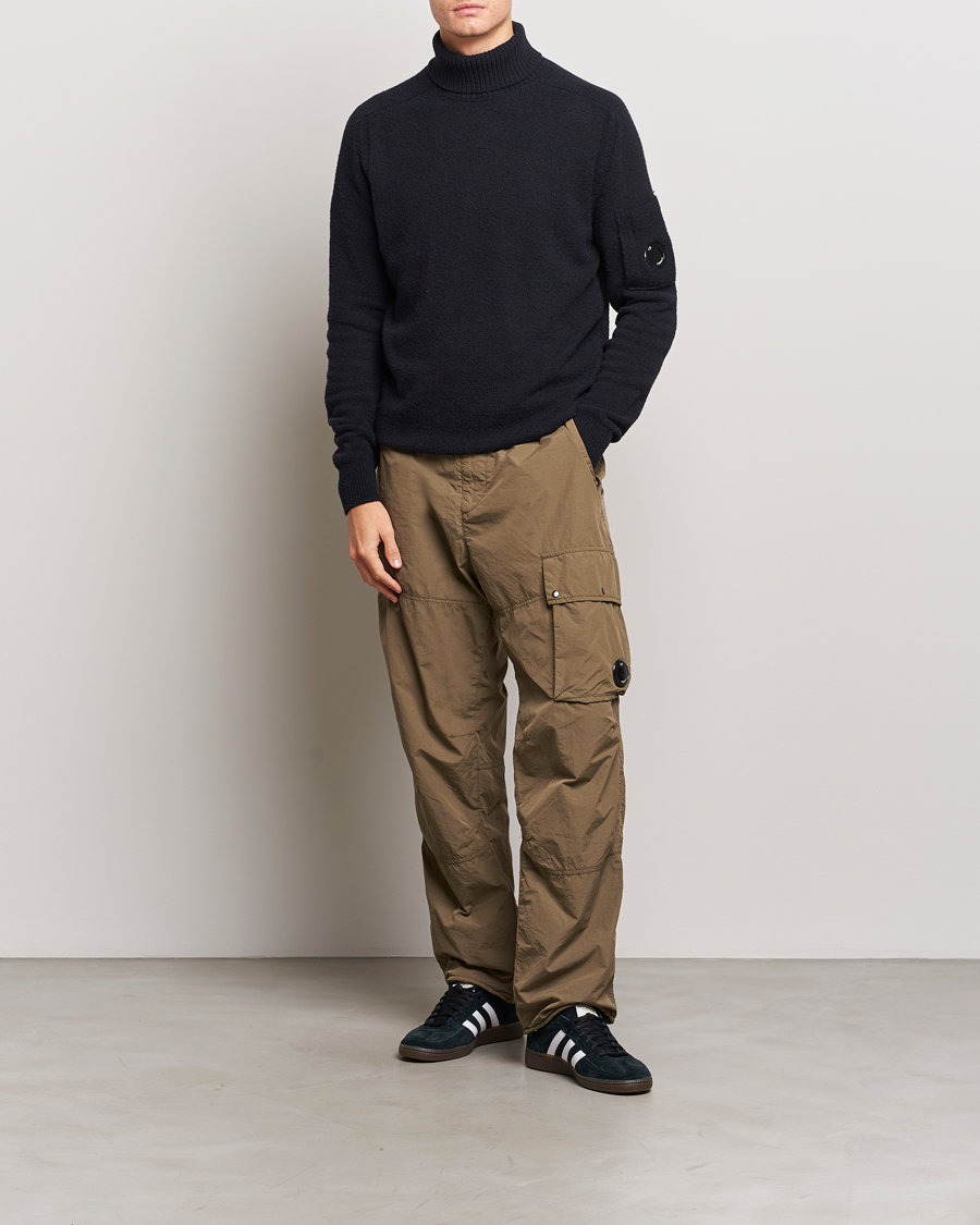 Mies | Puserot | C.P. Company | Fleece Knit Rollneck Black