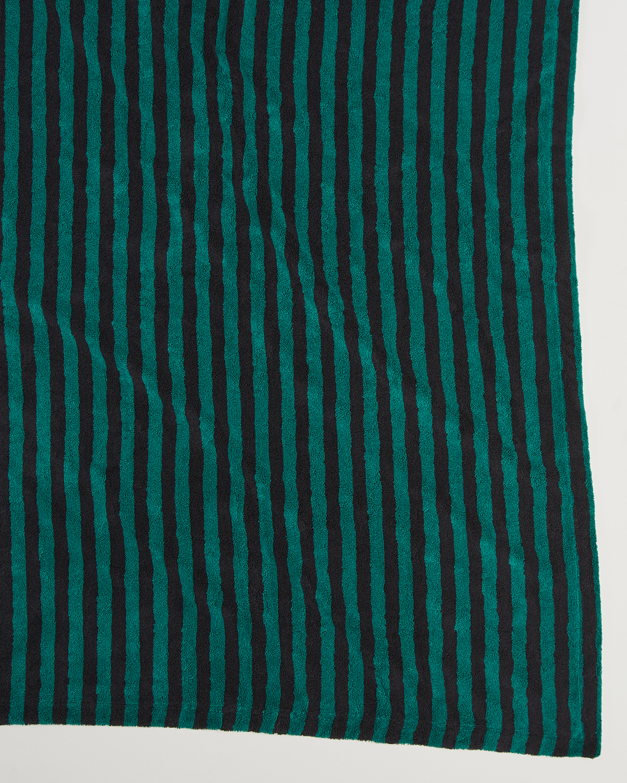 Mies | Pyyhkeet | Tekla | Organic Terry Beach Towel Ivy Stripes