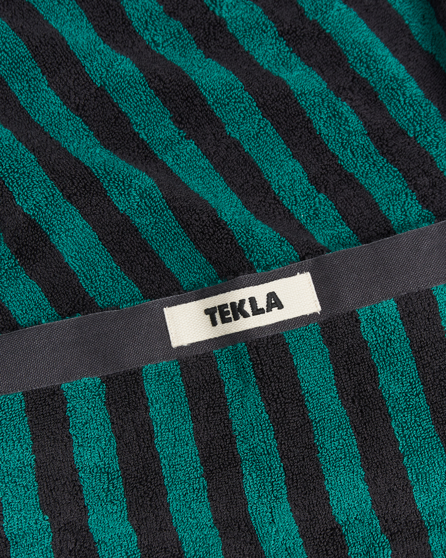 Mies | Tekla Organic Terry Beach Towel Ivy Stripes | Tekla | Organic Terry Beach Towel Ivy Stripes