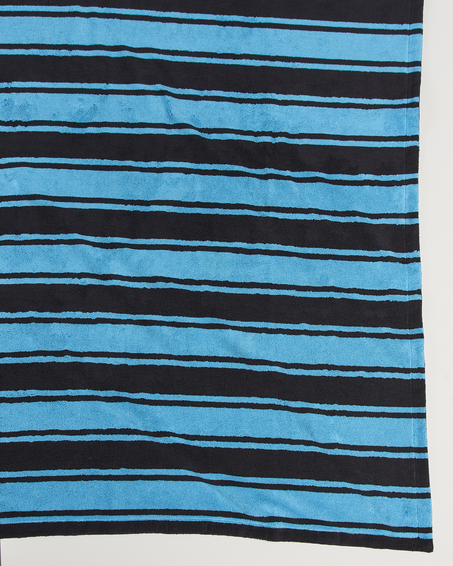 Mies | Tekla Organic Terry Beach Towel Liquorice Stripes | Tekla | Organic Terry Beach Towel Liquorice Stripes