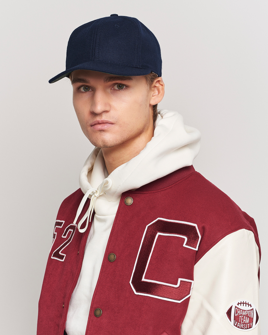 Mies | Ebbets Field Flannels Made in USA Wool Vintage Cap Navy | Ebbets Field Flannels | Made in USA Wool Vintage Cap Navy