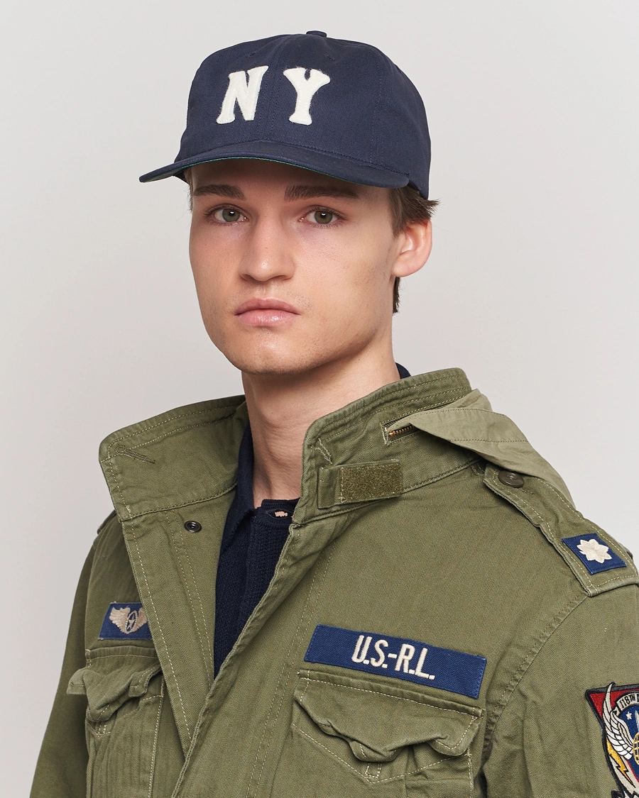 Herre |  | Ebbets Field Flannels | Made in USA New York  Yankees 1936 Vintage Ballcap Navy