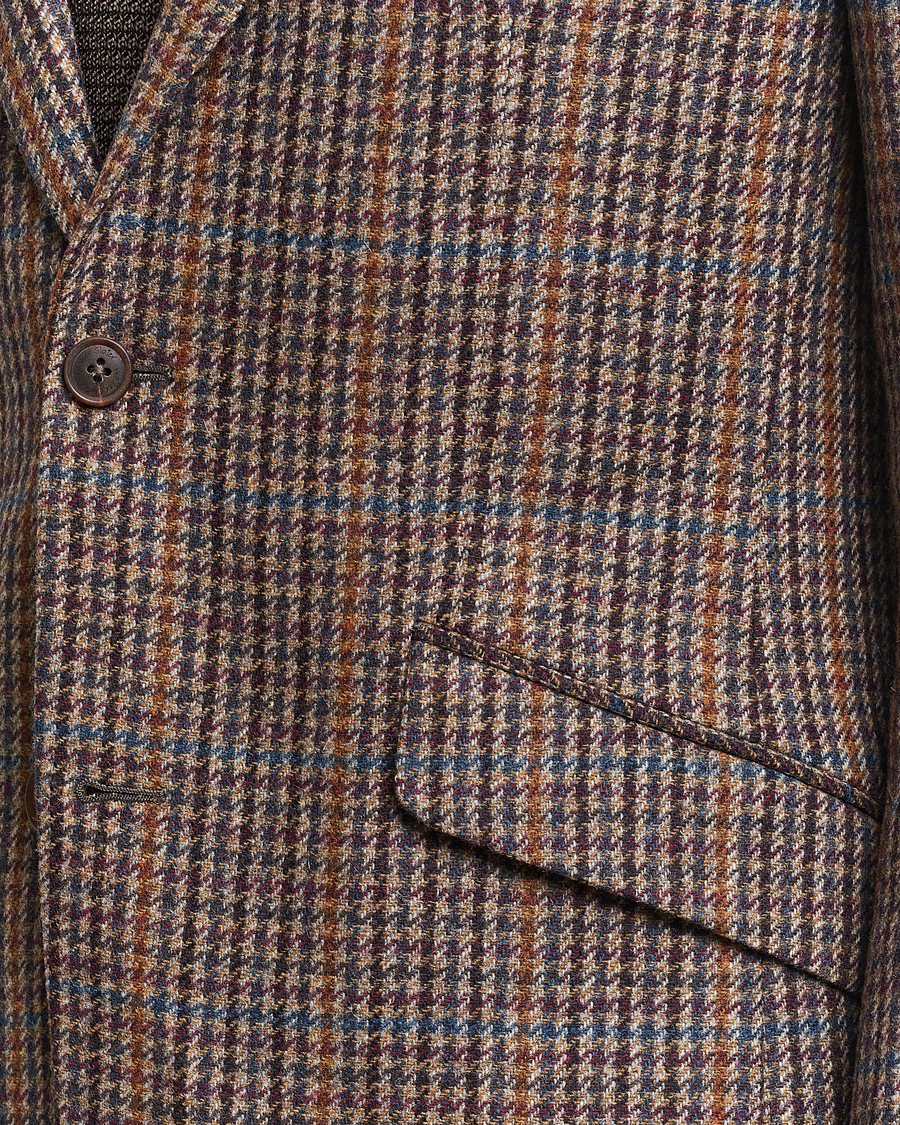 Mies | Pikkutakit | Walker Slater | Edward Lambswool Houndstooth Blazer Brown/Navy