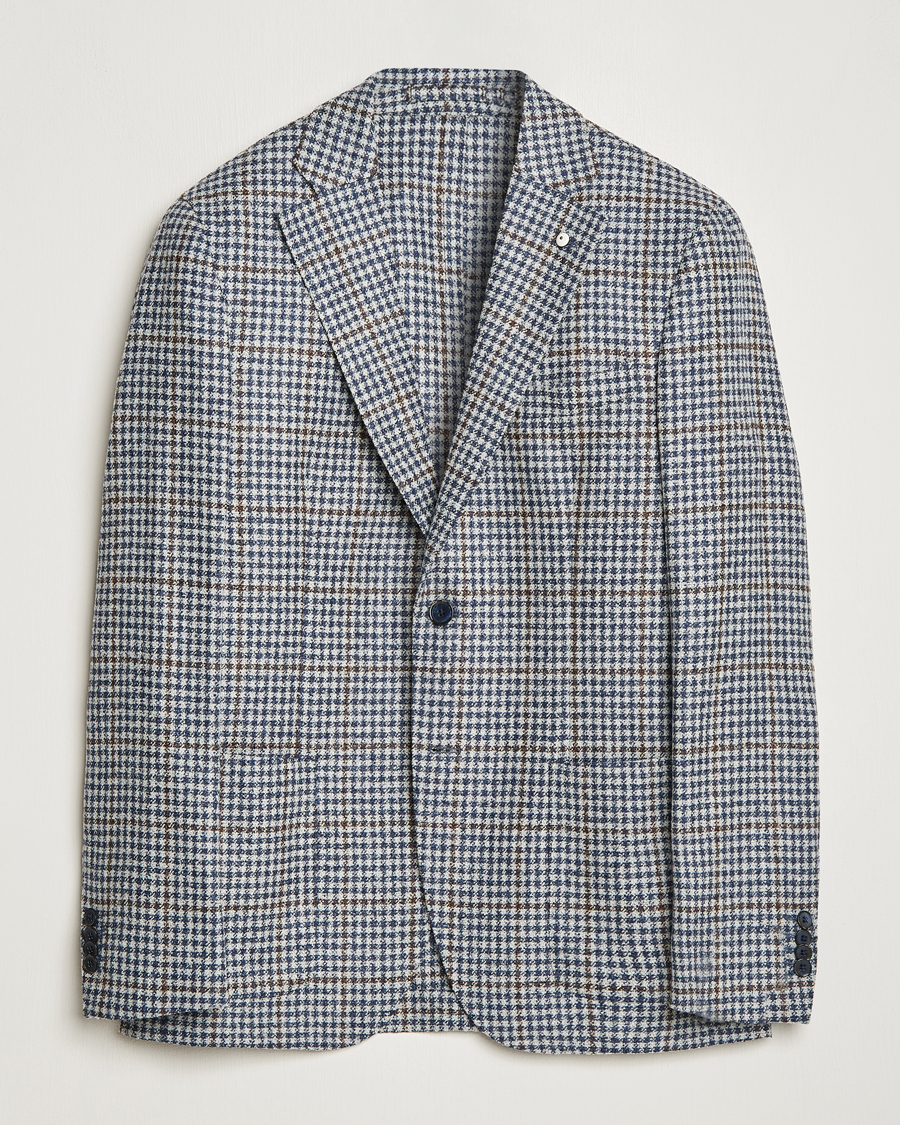 Mies |  | L.B.M. 1911 | Jack Regular Checked Wool Blazer Blue