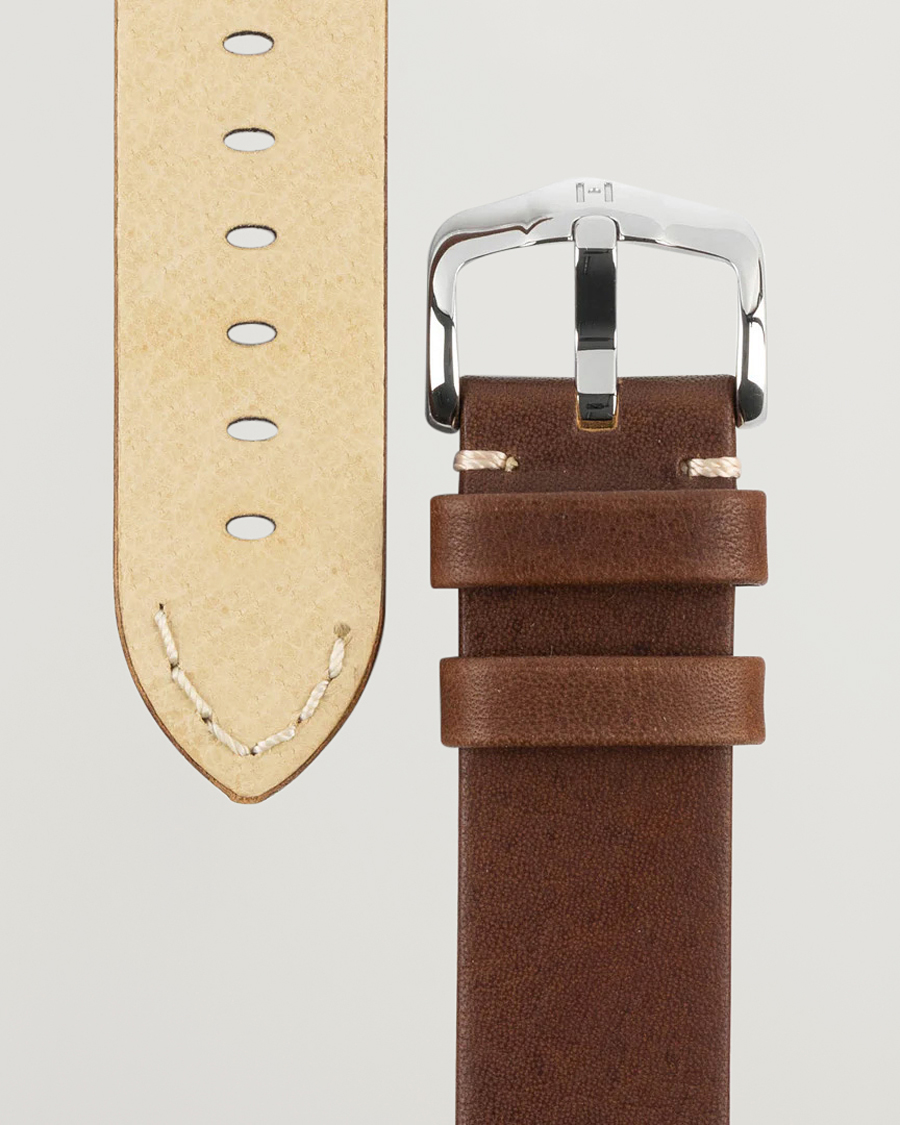Mies |  | HIRSCH | Ranger Retro Leather Watch Strap Golden Brown