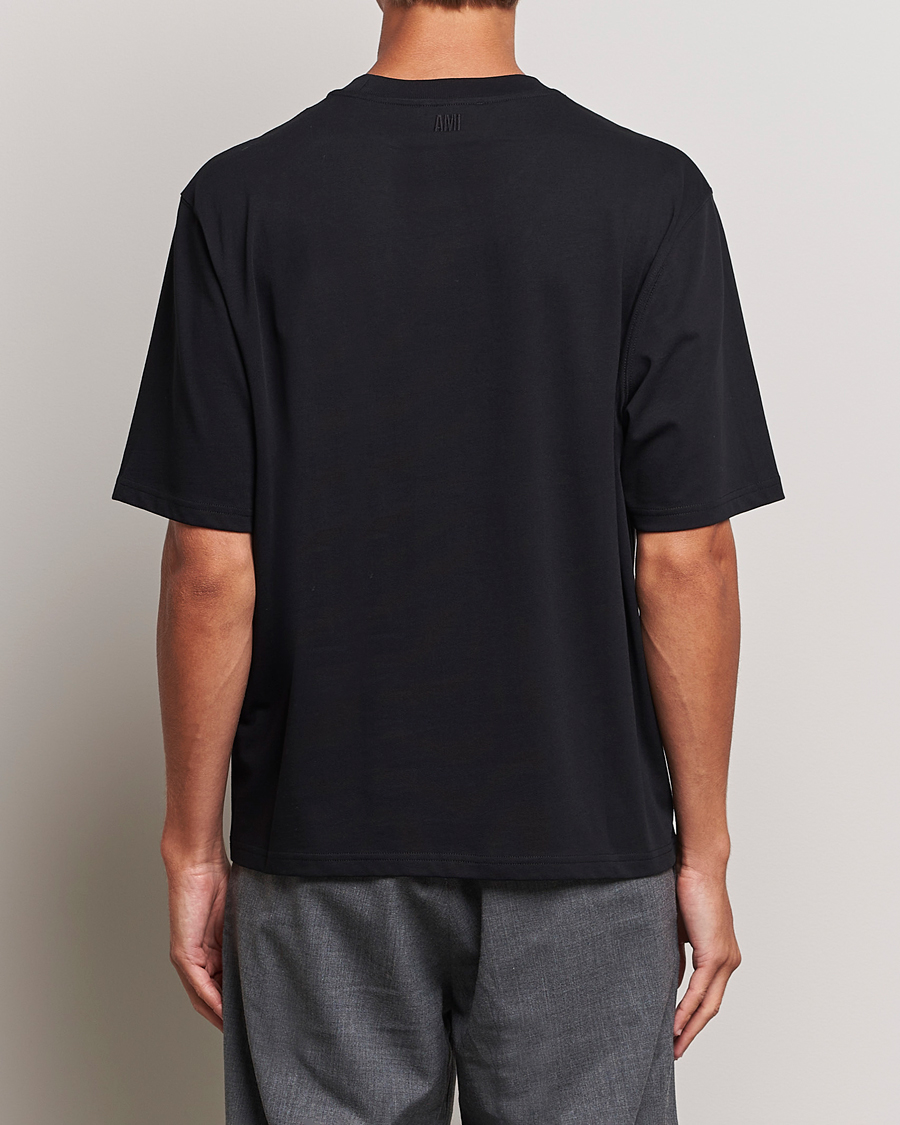 Mies | T-paidat | AMI | Heart Logo T-Shirt Black