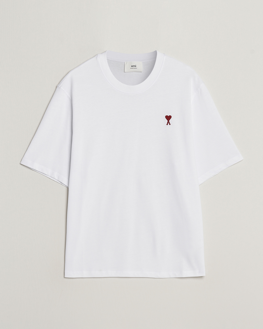 Mies |  | AMI | Heart Logo T-Shirt White
