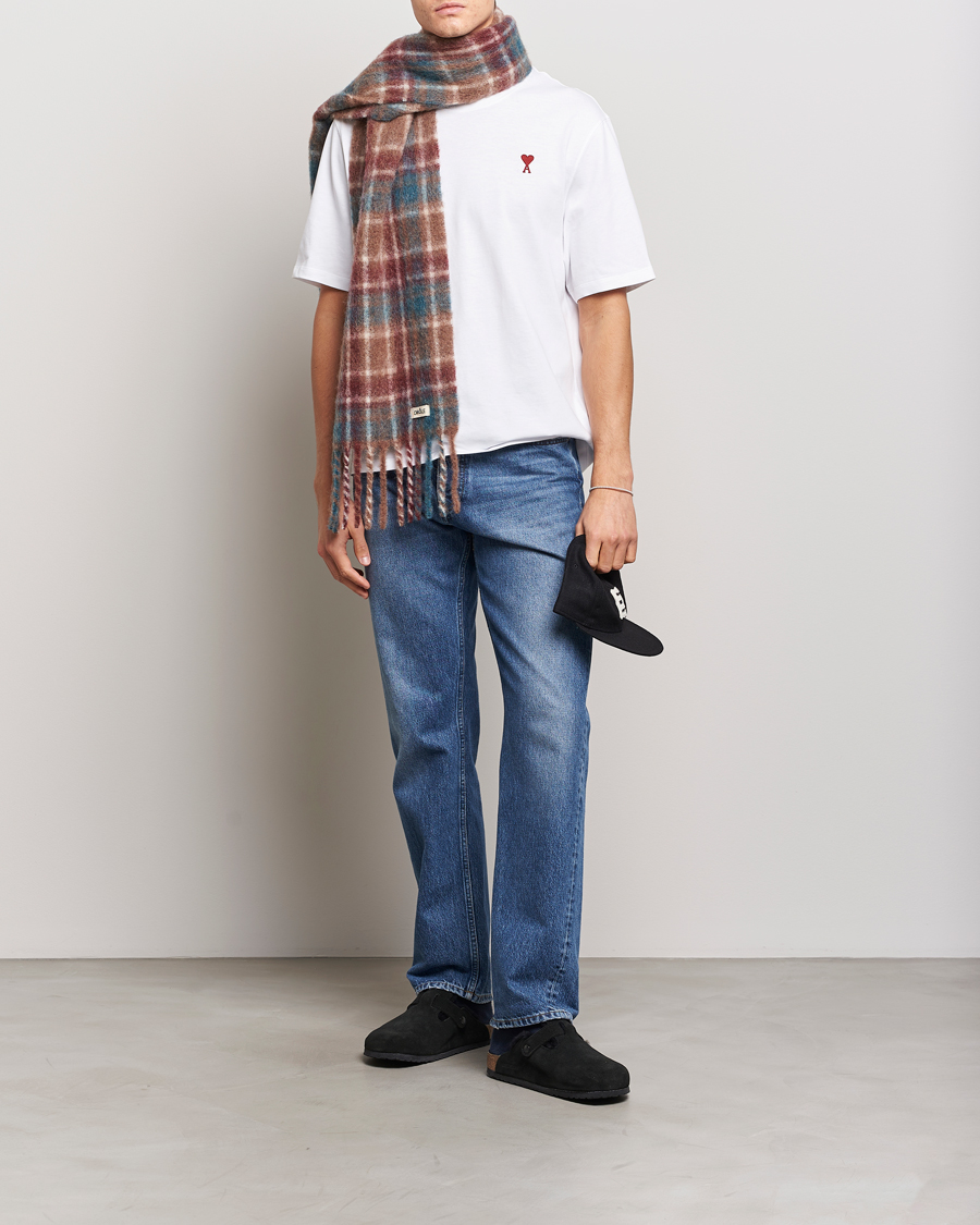 Mies | T-paidat | AMI | Heart Logo T-Shirt White