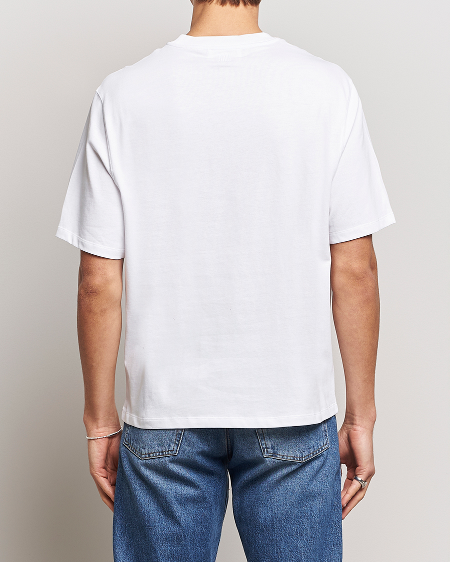 Mies | T-paidat | AMI | Heart Logo T-Shirt White