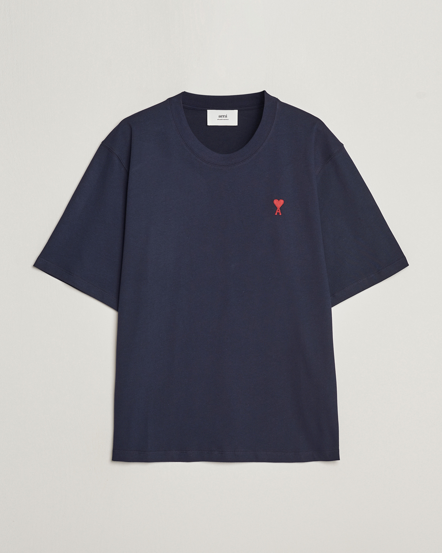 Mies | Contemporary Creators | AMI | Heart Logo T-Shirt Night Blue