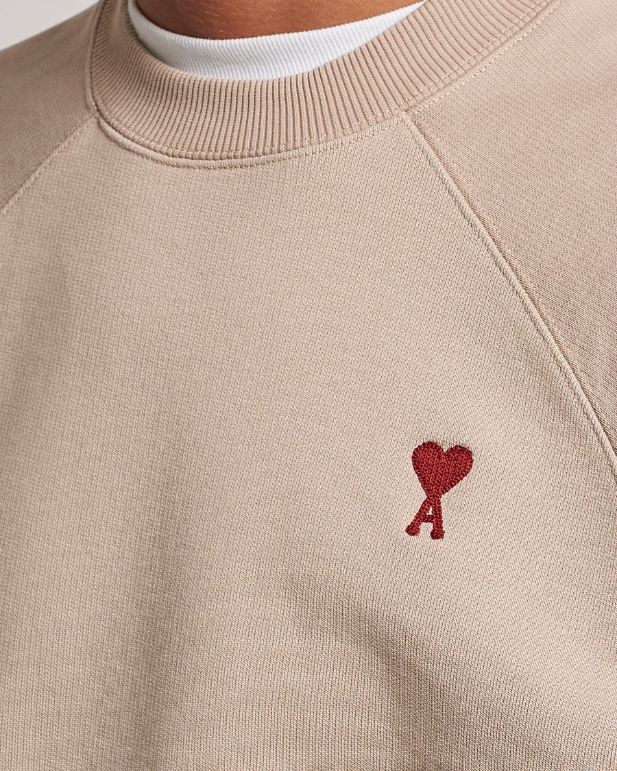 Mies | Puserot | AMI | Heart Logo Sweatshirt Beige