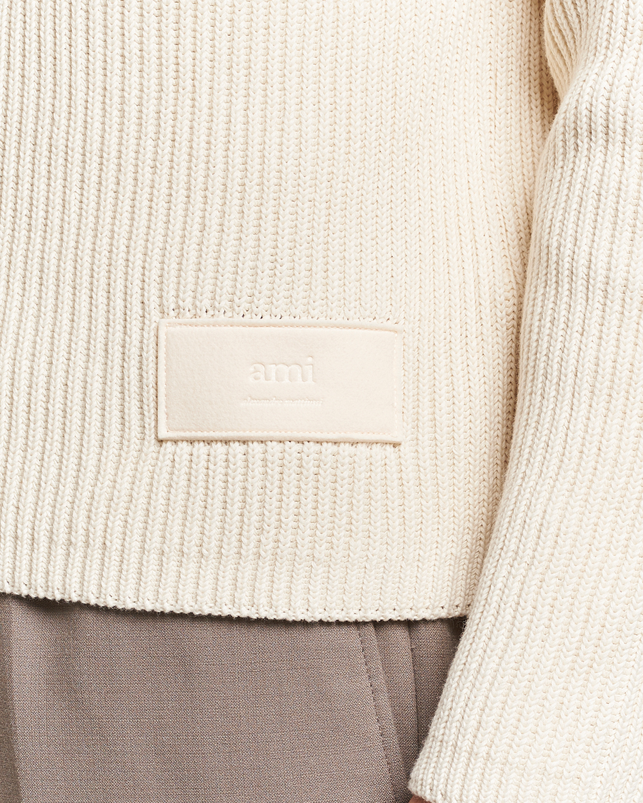 Mies | Puserot | AMI | Heavy Knitted Turtleneck Ivory