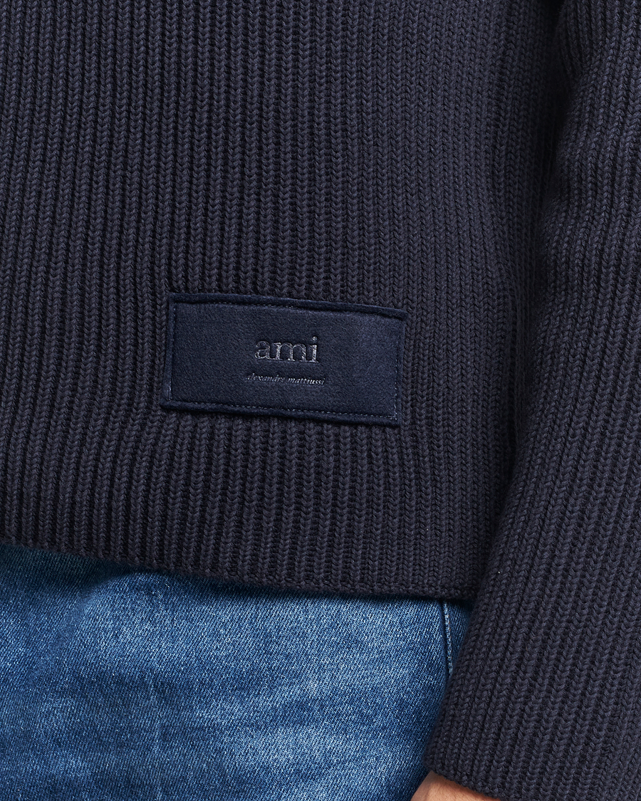 Mies | Puserot | AMI | Heavy Knitted Turtleneck Night Blue