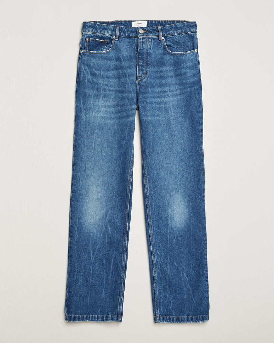 Mies | Straight leg | AMI | Straight Fit Jeans Used Blue