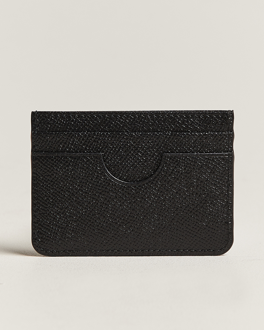 Mies | Lompakot | AMI | Tonal Logo Leather Cardholder Black