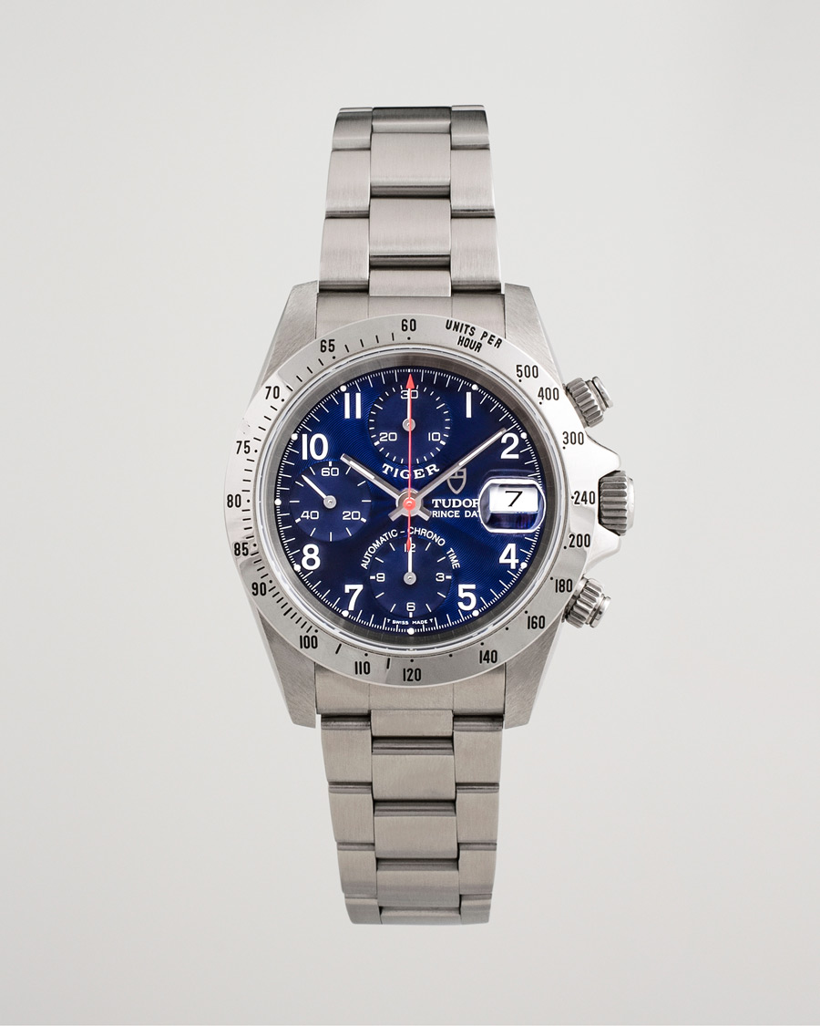 Mies | Tudor Pre-Owned Tiger Prince Date Chronograph 72980 Steel Blue | Tudor Pre-Owned | Tiger Prince Date Chronograph 72980 Steel Blue