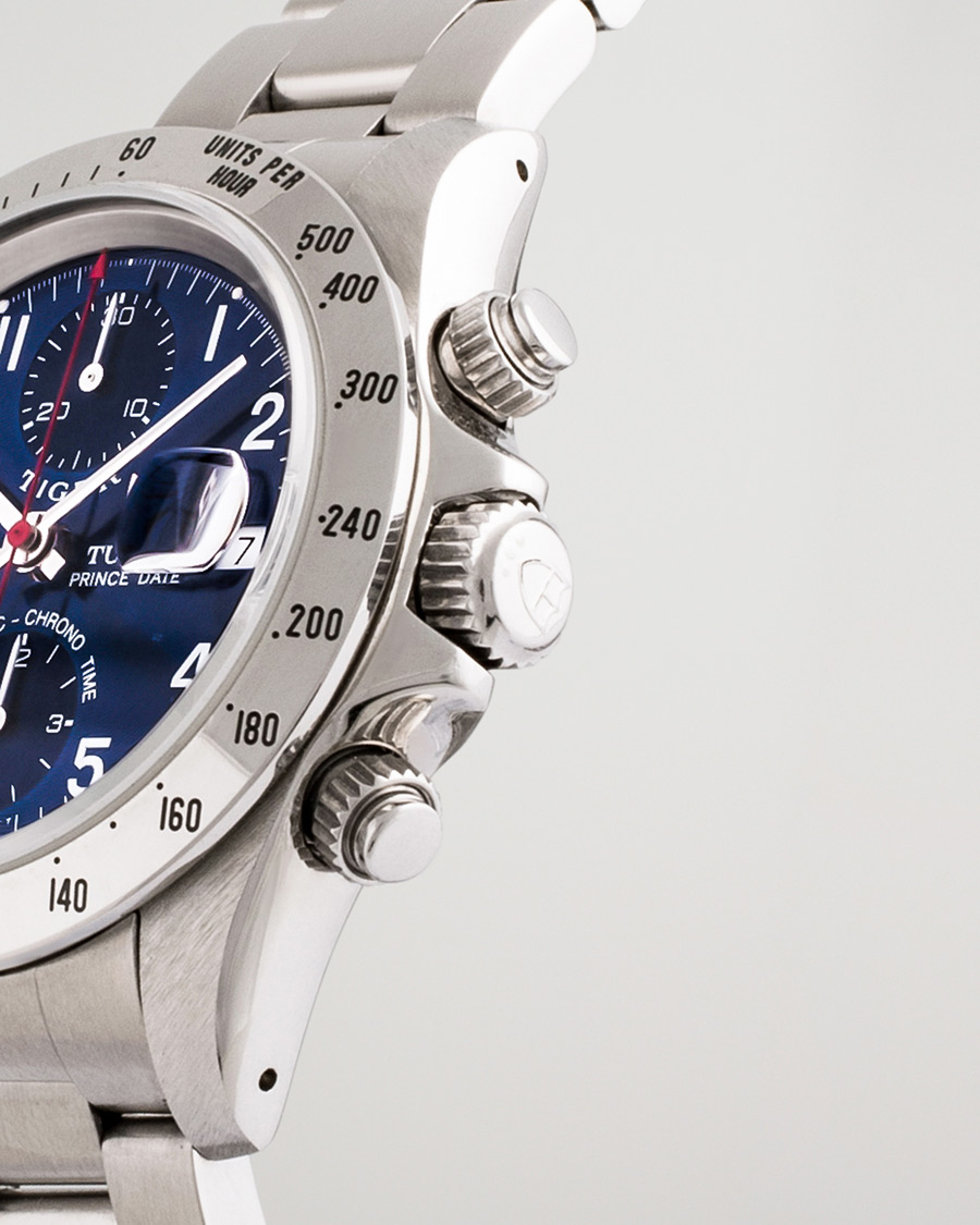 Mies | Tudor Pre-Owned Tiger Prince Date Chronograph 72980 Steel Blue | Tudor Pre-Owned | Tiger Prince Date Chronograph 72980 Steel Blue