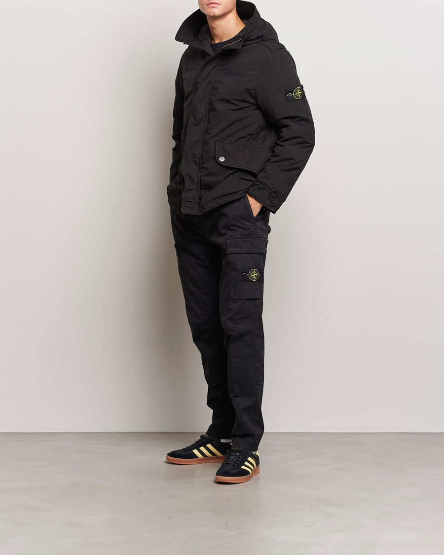 Mies | Takit | Stone Island | David-TC Hooded jacket Black