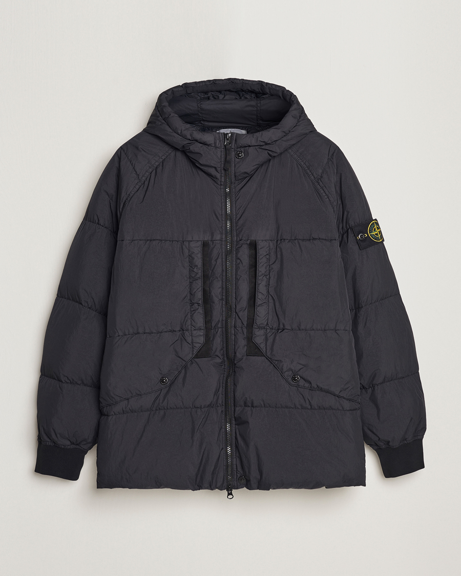 Mies | Takit | Stone Island | Garment Dyed Recycled Nylon Down Jacket Black
