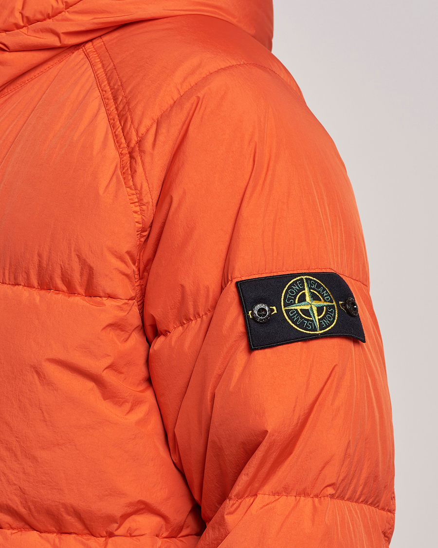 Mies | Takit | Stone Island | Garment Dyed Recycled Nylon Down Jacket Orange Red