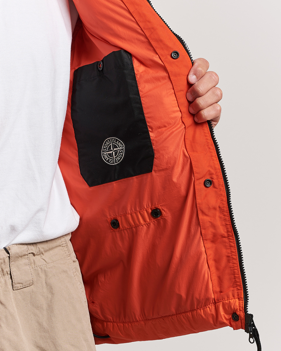 Mies | Takit | Stone Island | Garment Dyed Recycled Nylon Down Jacket Orange Red