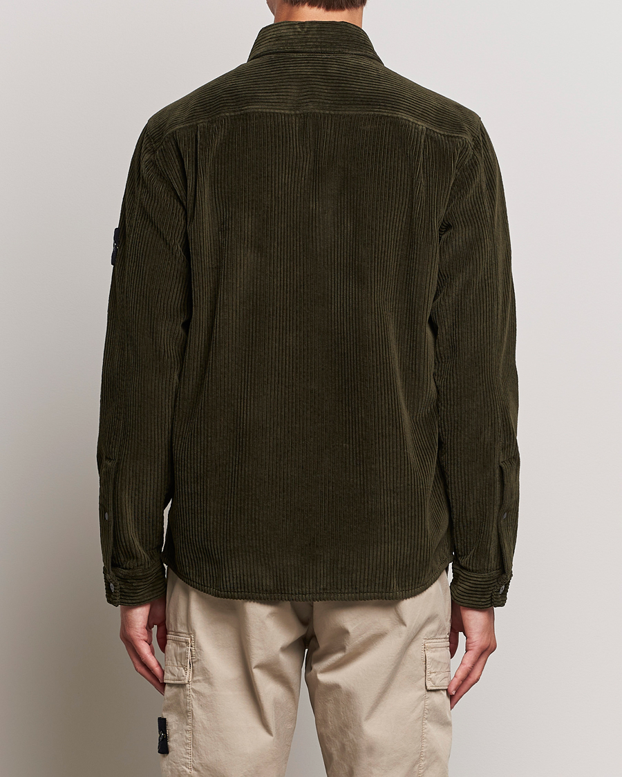 Mies | Kauluspaidat | Stone Island | Garment Dyed Corduroy Overshirt Olive
