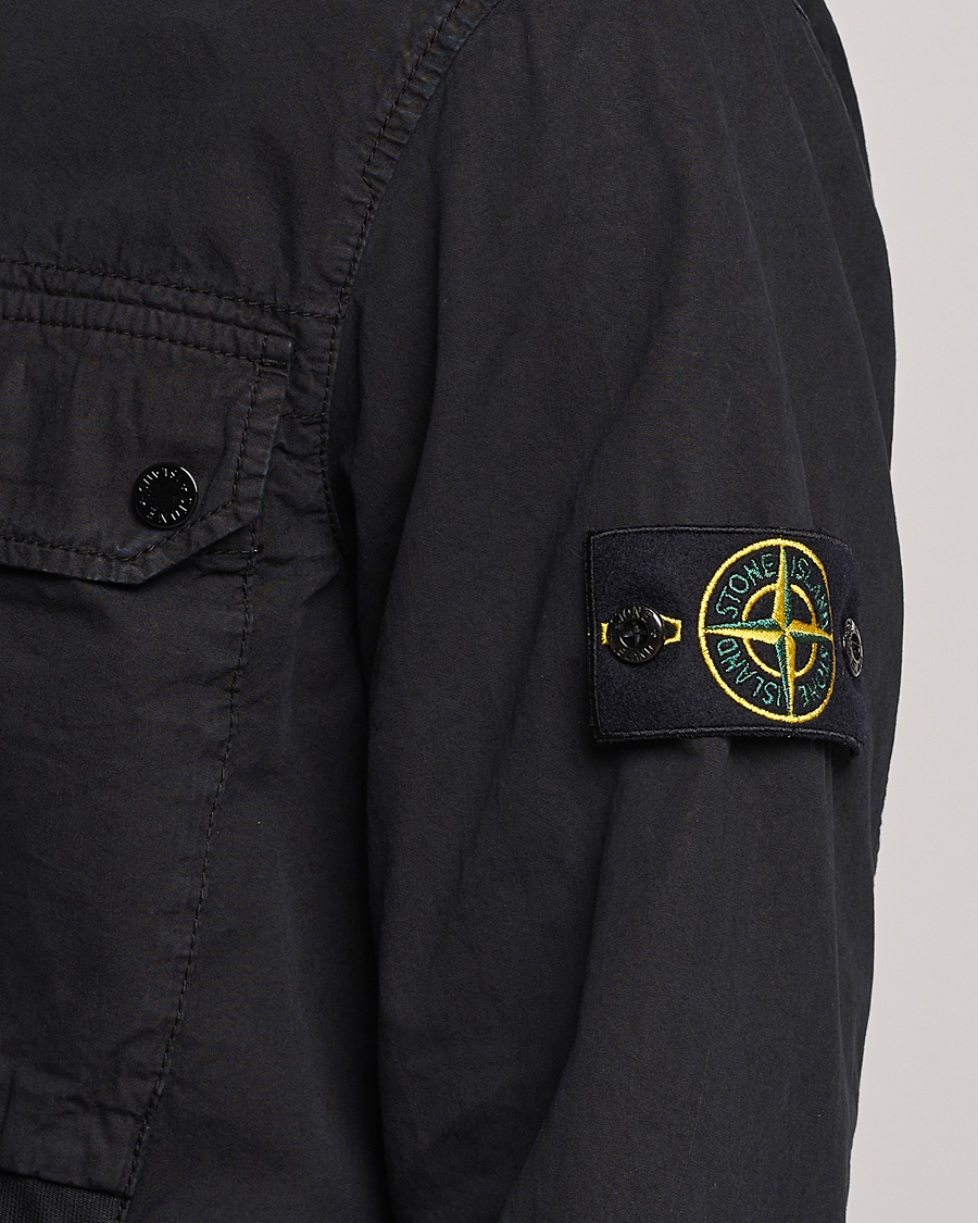 Mies | Kauluspaidat | Stone Island | Garment Dyed Cotton Overshirt Black