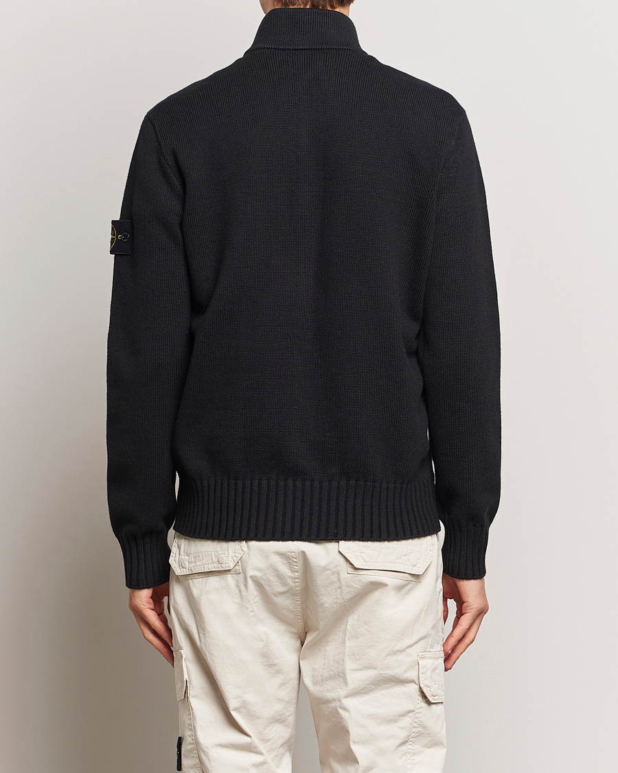 Mies | Puserot | Stone Island | Winter Cotton Cardigan Black