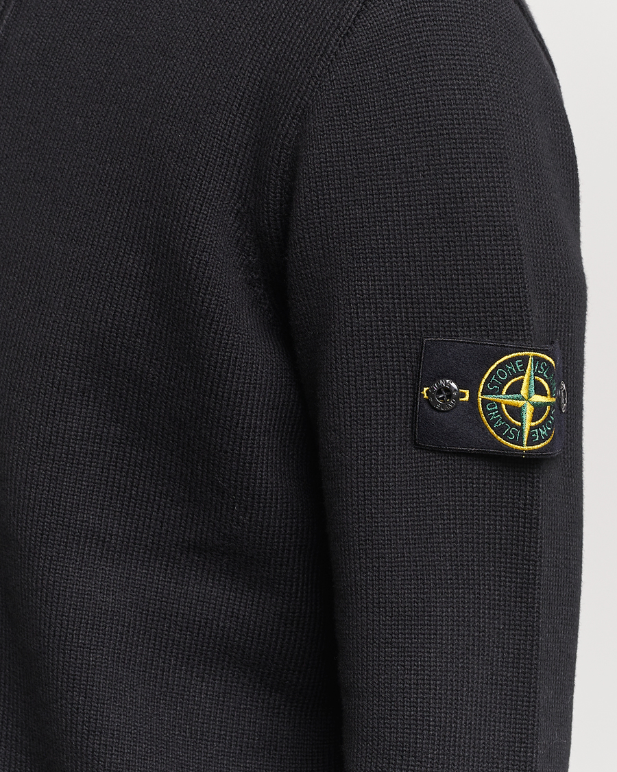 Mies | Puserot | Stone Island | Winter Cotton Cardigan Black