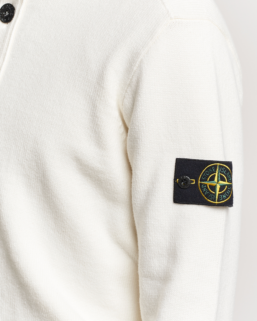 Mies | Puserot | Stone Island | Winter Cotton Cardigan Natural
