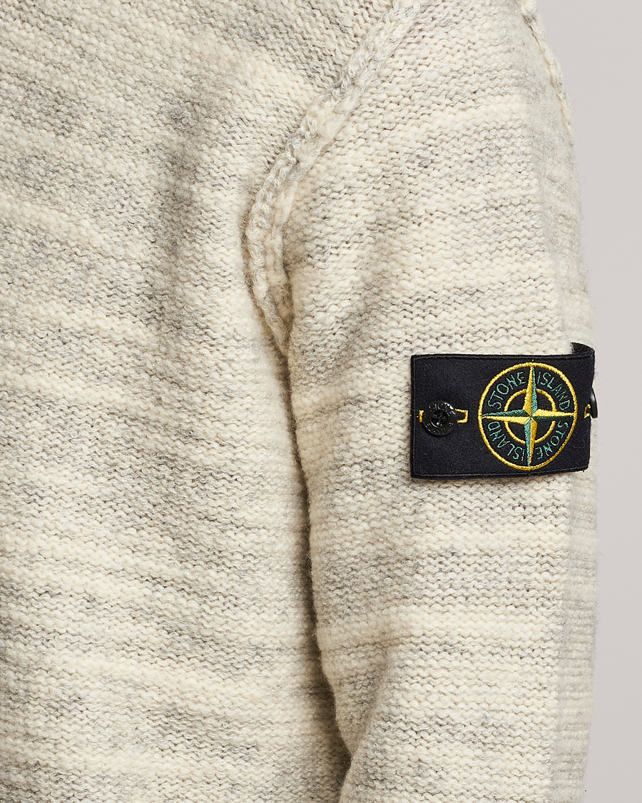 Mies | Puserot | Stone Island | Knitted Wool/Nylon Sweater Plaster
