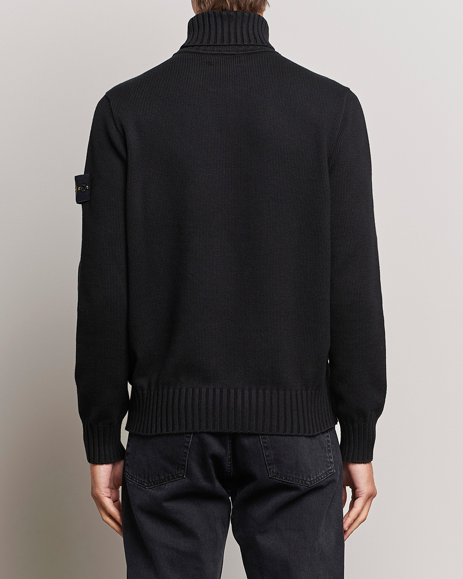 Mies | Puserot | Stone Island | Winter Cotton Polo Black