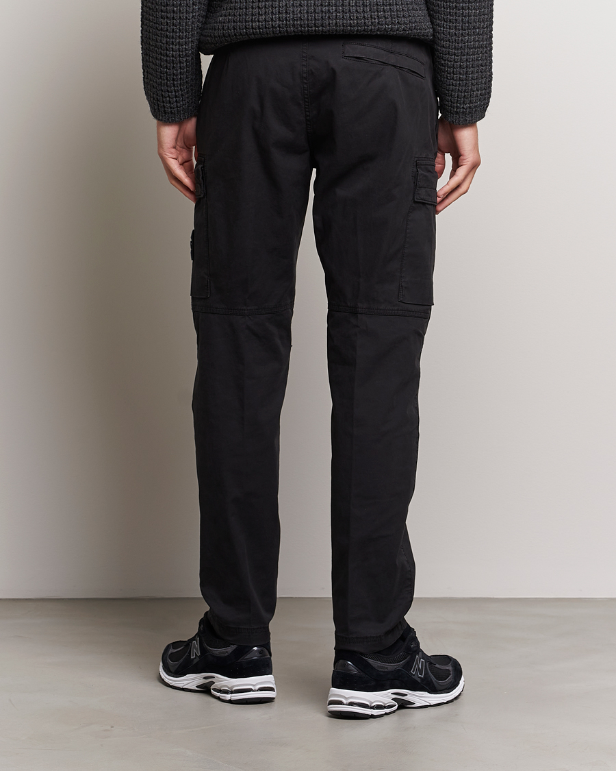Mies | Housut | Stone Island | Stretch Cotton Gabardine Trousers Black