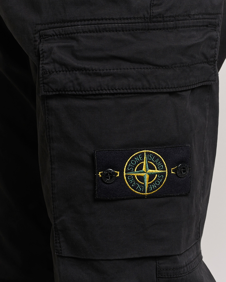 Mies | Housut | Stone Island | Stretch Cotton Gabardine Trousers Black