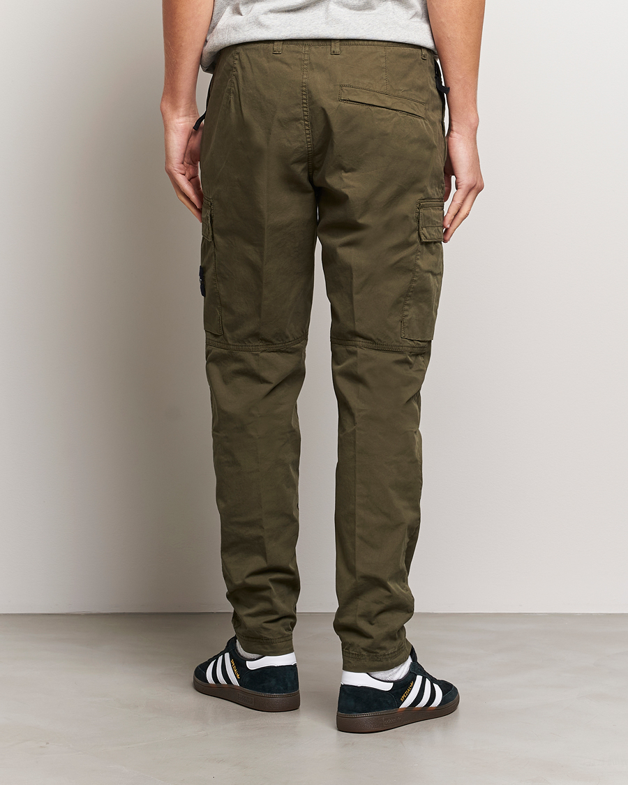 Mies | Housut | Stone Island | Stretch Cotton Gabardine Trousers Olive