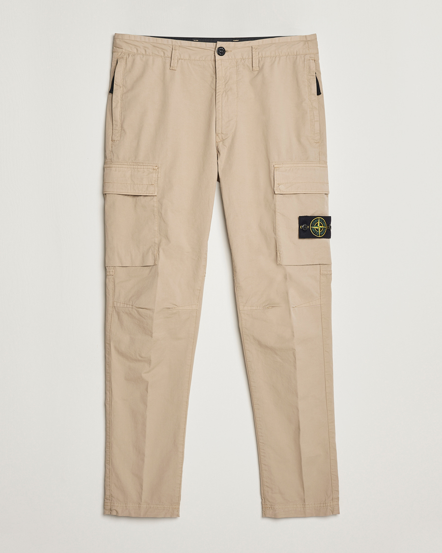 Mies | Housut | Stone Island | Stretch Cotton Gabardine Trousers Sand